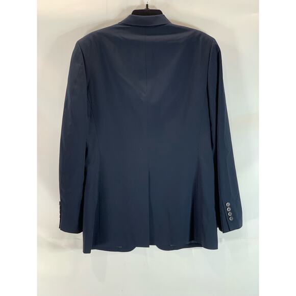 THEORY Men's Navy Sharp/Edison-T Two-Button Wool-Blend Blazer SZ 38R - Picture 2 of 12